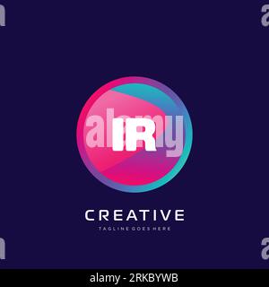 initial logo With Colorful template vector. Stock Vector