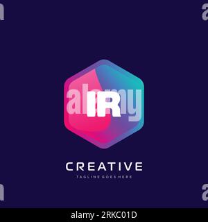 initial logo With Colorful template vector. Stock Vector