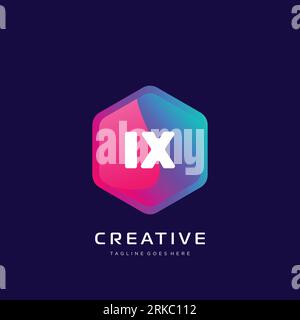 initial logo With Colorful template vector. Stock Vector