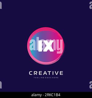 initial logo With Colorful template vector. Stock Vector