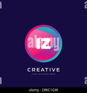 initial logo With Colorful template vector. Stock Vector