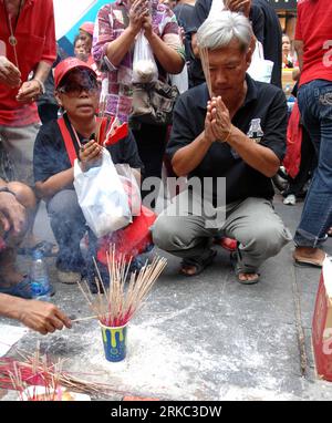 Thai anti-government 'Red Shirt' protesters take part in a rally at ...