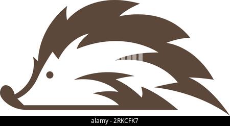 Hedgehog logo icon design illustration Stock Vector