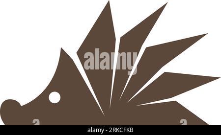 Hedgehog logo icon design illustration Stock Vector