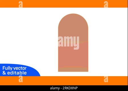 Packaging Custom card envelope die line template and 3D vector envelope design Stock Vector