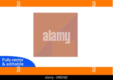 6.25x6.25 inch 3D Packaging Envelope and envelope die line template design editable easily resizeable Stock Vector