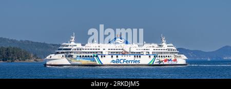 Ferry transportation near Saltspring Island, British Columbia, Canada. Stock Photo