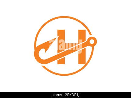 Initial F monogram letter alphabet with fishing Hook. Fishing logo concept  vector illustration. Modern logo design for fishing shop, business Stock  Vector Image & Art - Alamy