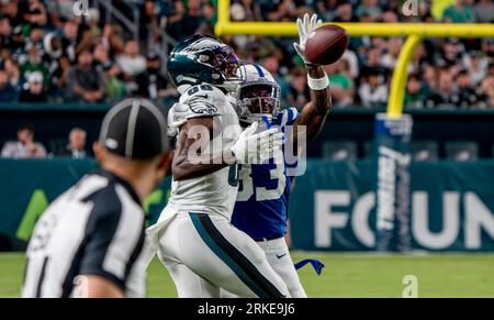 Indianapolis Colts cornerback Dallis Flowers (33) in action against the  Philadelphia Eagles during an NFL pre-season football game, Thursday, Aug.  24, 2023, in Philadelphia. (AP Photo/Rich Schultz Stock Photo - Alamy