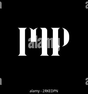 Abstract letter PM or MP logo design template, Black Alphabet initial  letters company name concept. Flat thin line segments connected to each  other Stock Vector Image & Art - Alamy