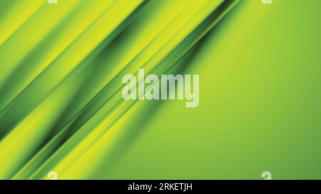 Green smooth diagonal stripes abstract vector background Stock Vector