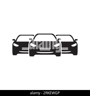 Car icon. Car for sale. New car. Used car. Car dealers. Car sell. Vector icon isolated on white background. Stock Vector