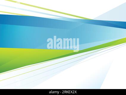 Abstract blue and green tech minimal stripes background. Vector design Stock Vector