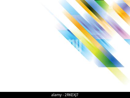 Colorful abstract stripes tech geometric background. Vector design Stock Vector