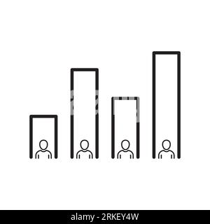 Exit poll icon vector flat style illustration Stock Vector