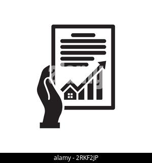 Business report icon. Audit and analysis. Vector icon isolated on white background. Stock Vector