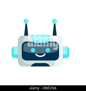 Robot Head Avatar Vector Design. Cartoon Robot Head Icon Design Stock Vector
