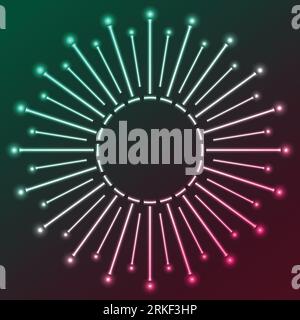 Colorful shiny neon abstract star vector background Stock Vector