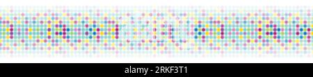 Colorful abstract shiny light circles web header banner. Vector background Stock Vector