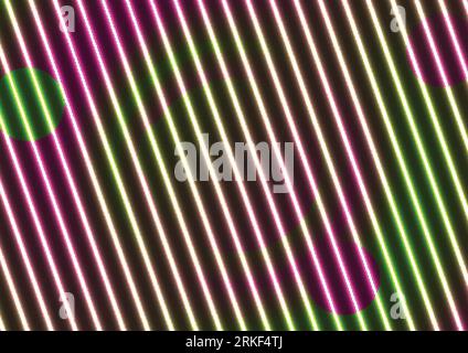 Neon laser lines abstract optical illusion background. Vector design Stock Vector