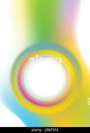 Colorful light liquid wavy shapes abstract background. Vector design Stock Vector