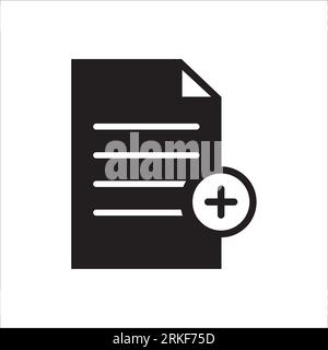 Document and files vector icon. Add file. Delete file icon. Office files and documents icon. EPS 10 illustration of isolated document symbol pictogram Stock Vector
