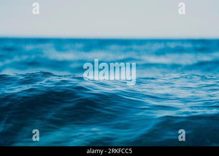Close up detail of a ripple on sea surface Stock Photo