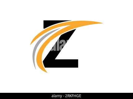 Initial Z Letter Alphabet Logo Design In Vector Format. Logotype For Business And Company Identity Stock Vector