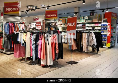 Department of clothes in a store Stock Photo