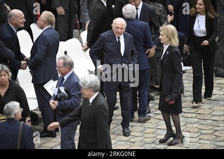 Paris, France. 25th Aug, 2023. French businessman Francois Pinault during Jean-Louis Georgelin's national tribute held at the Hotel des Invalides in Paris, France on August 25, 2023. French former chief of staff of the armies and CEO of the Public Establishment in charge of the conservation and restoration of Notre-Dame de Paris cathedral, Jean-Louis Georgelin is dead on Friday, August 18th, at 74. Photo by Eliot Blondet/ABACAPRESS.COM Credit: Abaca Press/Alamy Live News Stock Photo