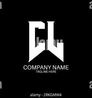 CL Letter Logo Design. Initial letters CL gaming's logo icon for technology companies. Tech letter CL minimal logo design template. CL letter design v Stock Vector