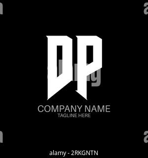 DP Letter Logo Design. Initial letters DP gaming's logo icon for technology companies. Tech letter DP minimal logo design template. DP letter design v Stock Vector