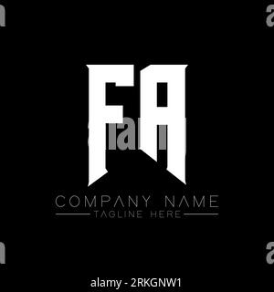 FA LOGO DESIGN Stock Vector