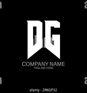 DG Letter Logo Design. Initial letters DG gaming's logo icon for technology companies. Tech letter DG minimal logo design template. DG letter design v Stock Vector