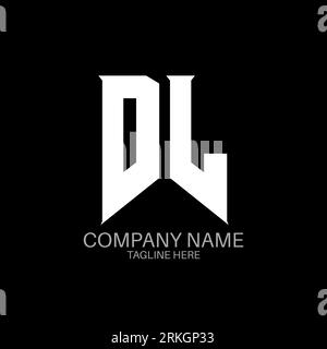DL Letter Logo Design. Initial letters DL gaming's logo icon for technology companies. Tech letter DL minimal logo design template. DL letter design v Stock Vector