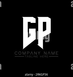 GP Letter Logo Design. Initial letters GP gaming's logo icon for technology companies. Tech letter GP minimal logo design template. GP letter design v Stock Vector