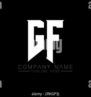 GF Letter Logo Design. Initial letters GF gaming's logo icon for technology companies. Tech letter GF minimal logo design template. GF letter design v Stock Vector
