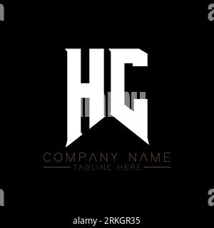 HC Letter Logo Design. Initial letters HC gaming's logo icon for technology companies. Tech letter HC minimal logo design template. HC letter design v Stock Vector