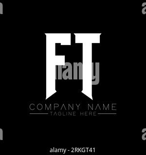 FT Letter Logo Design. Initial letters FT gaming's logo icon for technology companies. Tech letter FT minimal logo design template. FT letter design v Stock Vector