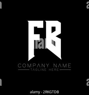 FB Letter Logo Design. Initial letters FB gaming's logo icon for technology companies. Tech letter FB minimal logo design template. FB letter design v Stock Vector