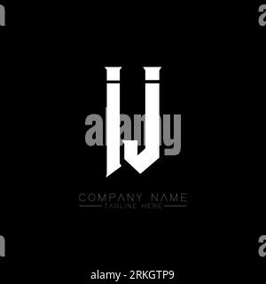 IJ Letter Logo Design. Initial letters IJ gaming's logo icon for technology companies. Tech letter IJ minimal logo design template. IJ letter design v Stock Vector