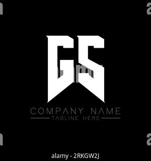 GS Letter Logo Design. Initial letters GS gaming's logo icon for technology companies. Tech letter GS minimal logo design template. GS letter design v Stock Vector