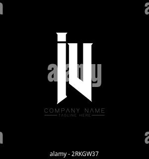 IV Letter Logo Design. Initial letters IV gaming's logo icon for technology companies. Tech letter IV minimal logo design template. IV letter design v Stock Vector