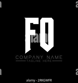 FO Letter Logo Design. Initial letters FO gaming's logo icon for technology companies. Tech letter FO minimal logo design template. FO letter design v Stock Vector