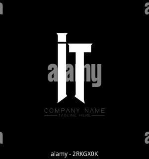 IT Letter Logo Design. Initial letters IT gaming's logo icon for technology companies. Tech letter IT minimal logo design template. IT letter design v Stock Vector