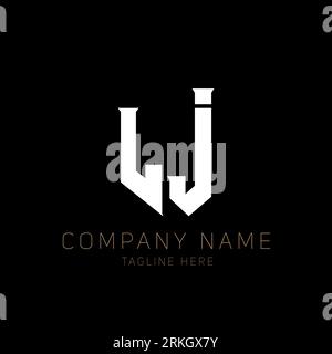LJ Letter Logo Design. Initial letters LJ gaming's logo icon for technology companies. Tech letter LJ minimal logo design template. LJ letter design v Stock Vector