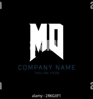 MD Letter Logo Design. Initial letters MD gaming's logo icon for technology companies. Tech letter MD minimal logo design template. MD letter design v Stock Vector