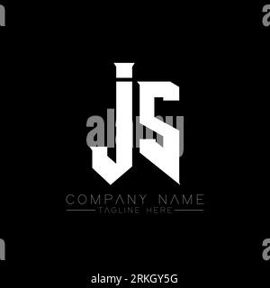 JS Letter Logo Design. Initial letters JS gaming's logo icon for technology companies. Tech letter JS minimal logo design template. JS letter design v Stock Vector