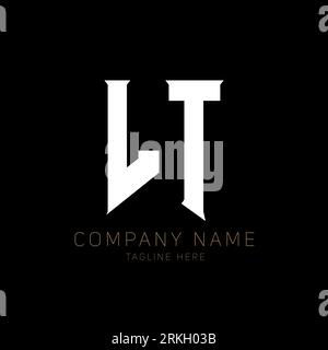 LT Letter Logo Design. Initial letters LT gaming's logo icon for technology companies. Tech letter LT minimal logo design template. LT letter design v Stock Vector