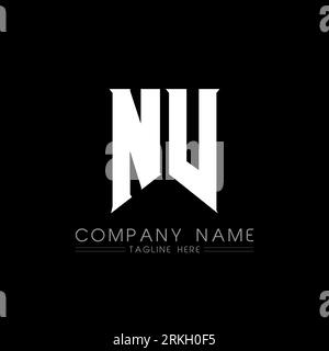 NV Letter Logo Design. Initial letters NV gaming's logo icon for technology companies. Tech letter NV minimal logo design template. NV letter design v Stock Vector